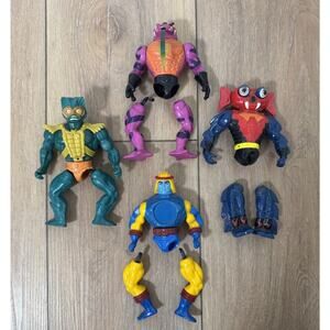 Vintage Mattel 1980s He-Man MOTU Mer-Man Roboto Mantenna Tongue Lasher Parts